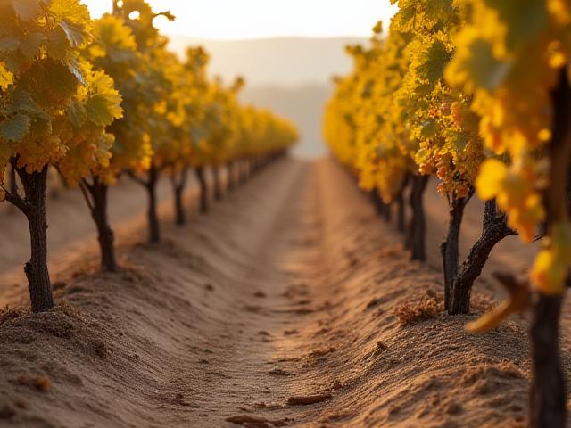 Tuscan vines undergoing precision soil monitoring
